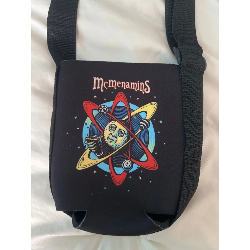 McMenamins Atom Growler Bag Black Neoprene Insulated Carrier‎ Adjustable Strap